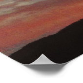 テニーマウンテンウィンドファームサンセットポスター ポスター (角)