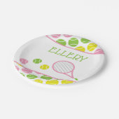 テニ名門私立校風のスパーソナライズされたパーティープレート ペーパープレート (アングル)