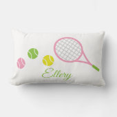 テニ名門私立校風のスパーソナライズされた装飾用クッション ランバークッション (正面)