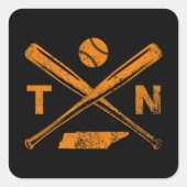 テネシーこうもり&ボールクラシック野球 スクエアシール (正面)