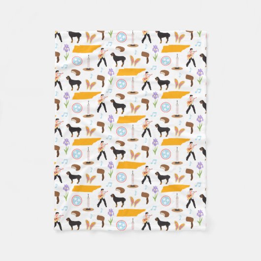 テネシーのアイコン フリースブランケット (正面)