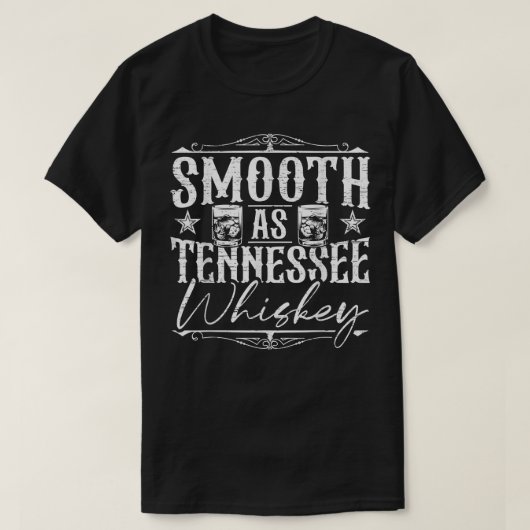 テネシーのウイスキーのバーボンのように滑ら動揺してかな Tシャツ (デザイン正面)