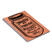 テネシーのウイスキー・シャイン・メイソン・ジャーのように滑らかな ノートブック (右側)