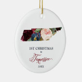 テネシーのニューホームでパーソナライズされたのクリスマス セラミックオーナメント (右)