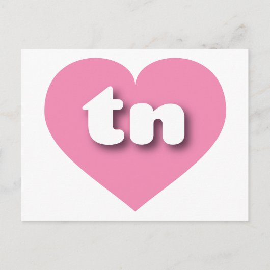 テネシーのピンクハート- I love tn ポストカード (正面)