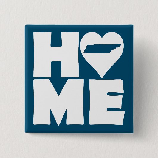 テネシーのホームハート州ボタンバッジピン 缶バッジ (正面)