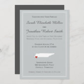 テネシーの愛 – カスタマイズ可能な結婚式招待状 招待状 (正面/裏面)