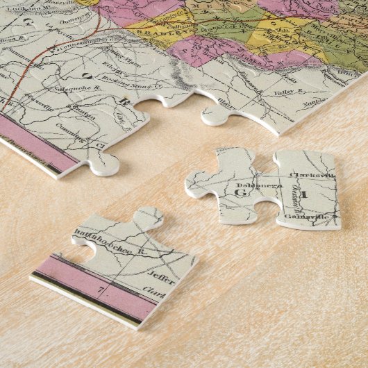 テネシーの新しい地図 ジグソーパズル (側面)