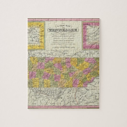 テネシーの新しい地図 ジグソーパズル (縦)