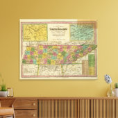 テネシーの新地図2 キャンバスプリント (インサイチュ (リビング))