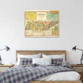 テネシーの新地図2 キャンバスプリント (インサイチュ (寝室))