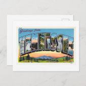 テネシーの旅行ポスターからのヴィンテージの挨拶 ポストカード (正面/裏面)