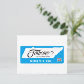 テネシーへようこそ – USA Road Sign ポストカード (スタンド正面)