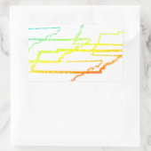 テネシーぼやけ寒 長方形シール (バッグ)