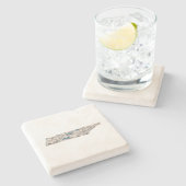 テネシーアンティーク写真マップヴィンテージ州グラフ ストーンコースター (横)