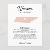 テネシーウェルカムレターの旅程ANY COLOR (正面)