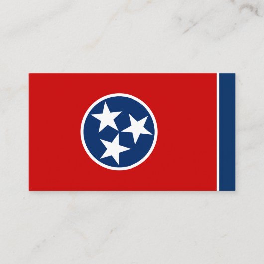 テネシーエレガント州旗の名刺/アメリカ 名刺 (正面)