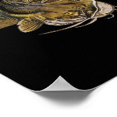 テネシーナマズ魚釣りナマズ ポスター (角)