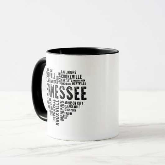 テネシーハートナッシュビルメンフィスアルコアマグ マグカップ (正面左)