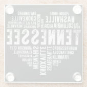 テネシーハートラブナッシュビルクークヴィルアルコア ガラスコースター (裏面)