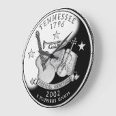 テネシーフェイク州クォータークロック ラージ壁時計 (傾斜)