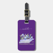 テネシーホームカスタム文字とカラー ラゲッジタグ (正面縦)