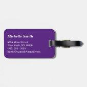 テネシーホームカスタム文字とカラー ラゲッジタグ (裏面横)