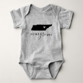 テネシーホームグロウン州ティー ベビーボディスーツ (正面)