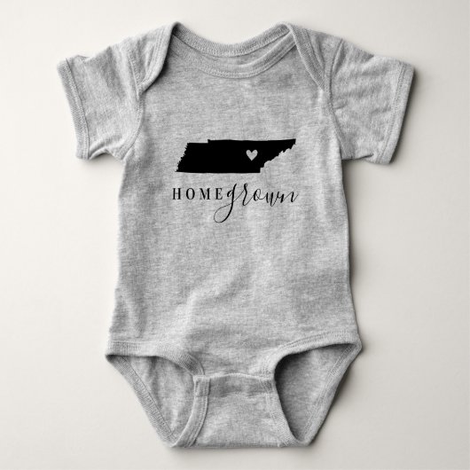 テネシーホームグロウン州ティー ベビーボディスーツ (正面)
