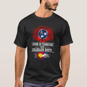 テネシーホームコロラドルーツ州ツリーフラッグシェール Tシャツ