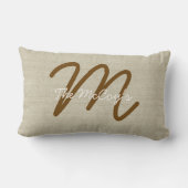 テネシーホームスイートホームバーラップルック名前をカスタムする ランバークッション (裏面)