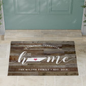 テネシーホーム州パーソナライズされたウッドルック ドアマット