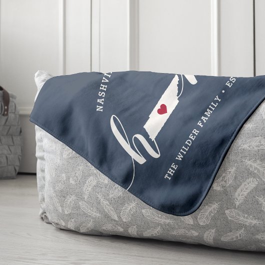 テネシーホーム州 パーソナライズされた シェルパブランケット