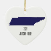 テネシーミニマルクリスマス装飾品 セラミックオーナメント (裏面)