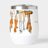 テネシーレディースカウボーイブーツオレンジファッション名 (正面)