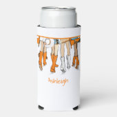 テネシーレディースカウボーイブーツオレンジファッション名 スリム缶クーラー (Seltzer正面)