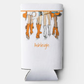 テネシーレディースカウボーイブーツオレンジファッション名 スリム缶クーラー (裏面)