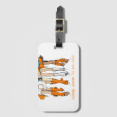 テネシーレディースカウボーイブーツオレンジファッション名 ラゲッジタグ (正面縦)