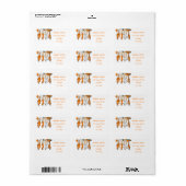 テネシーレディースカウボーイブーツオレンジファッション名 ラベル (フルシート)