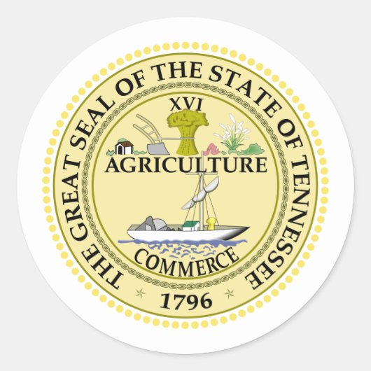 テネシー人シール、テネシー人シール ラウンドシール (正面)