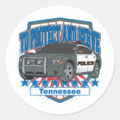 テネシー保護ズは警察分隊の車に仕える ラウンドシール (正面)
