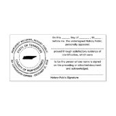 テネシー公証書確認スタンプ セルフインキングスタンプ (デザイン)