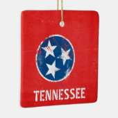 テネシー動揺して州旗 セラミックオーナメント (右)