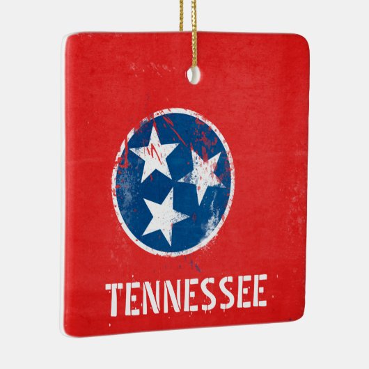 テネシー動揺して州旗 セラミックオーナメント (右)
