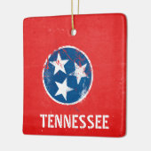 テネシー動揺して州旗 セラミックオーナメント (左)