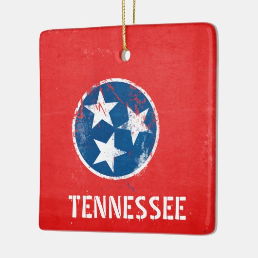 テネシー動揺して州旗 セラミックオーナメント (左)