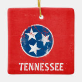 テネシー動揺して州旗 セラミックオーナメント (正面)