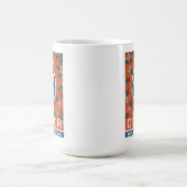 テネシー国旗のセミの侵入 コーヒーマグカップ (中央)