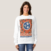 テネシー国旗のセミの侵入 スウェットシャツ (正面フル)