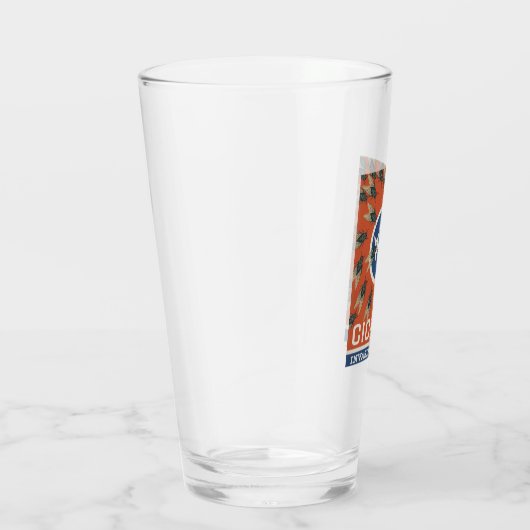 テネシー国旗のセミの侵入 タンブラーグラス (右)